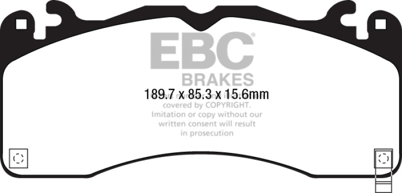 EBC 2015+ Ford Mustang (6Th Gen) 2.3L Turbo (GT Package) Bluestuff Front Brake Pads - 0