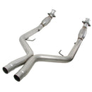 BBK 05-10 Mustang 4.6 GT High Flow X Pipe With Catalytic Converters - 2-3/4-3