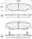 StopTech Performance 04-08 Cadillac XLR/XLR-V / 97-10 Chevrolet Corvette Rear Brake Pads-7