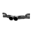 MBRP 14-19 Porsche GT3/GT3RS 3in Center Muffler Bypass 4in Tips - Black Coated-2