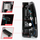ANZO 2003-2006 Chevy Silverado 1500 LED Taillights Plank Style Black w/Smoke Lens-7