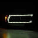 AlphaRex 19-21 Ram 2500 PRO-Series Projector Headlights Plank Style Alpha Black w/Activation Light-5