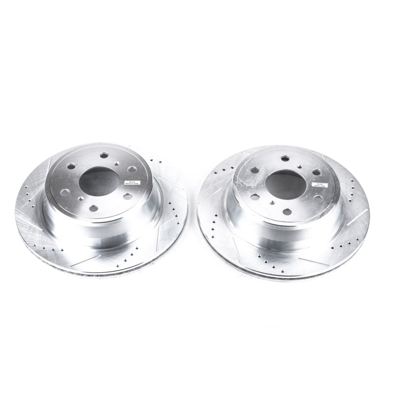 Power Stop 07-18 Chevrolet Silverado 1500 Rear Evolution Drilled & Slotted Rotors - Pair - 0