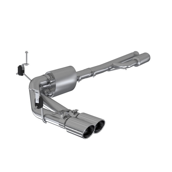 MBRP 2019+ Chevrolet Silverado 1500 4.5L/5.3L Pre-Axle Dual Side Exit w/ 4in OD Tip - AL