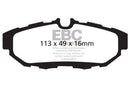 EBC 10-14 Ford Mustang 3.7 Yellowstuff Rear Brake Pads-7