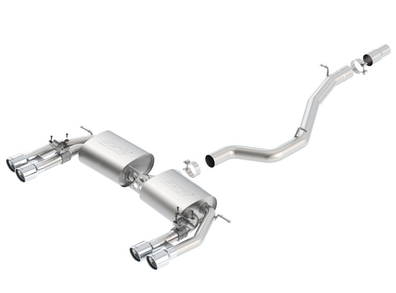 Borla 13-15 Audi S3 S-Type Dual Round Rolled Catback Exhaust - 0