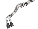 AWE Tuning 16-22 Toyota Tacoma 0FG Cat-Back Exhaust w/ BashGuard - Dual Diamond Black Tips-19