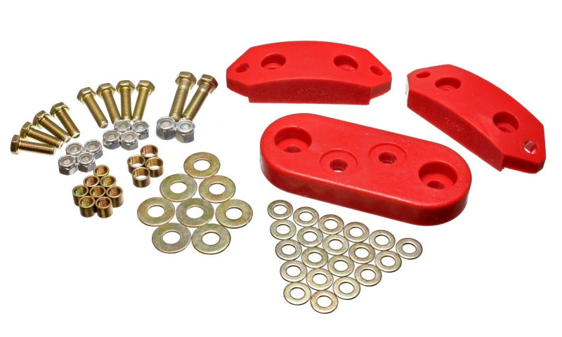 Energy Suspension 61-73 VW Beetle/70-73 Super Beetle Red Motor and Trans Mount Bushings (Inc H/W) - 0