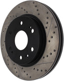 StopTech 05-10 GMC Sierra 1500 (w Rear Drum) / 07-09 GMC Yukon Front Left Slotted & Drilled Rotor-8