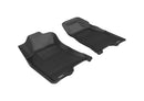 3D MAXpider 2004-2012 Chevrolet/GMC Colorado/Canyon Crew Cab Kagu 1st Row Floormat - Black-1