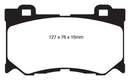EBC 08-13 Infiniti FX50 5.0 Yellowstuff Front Brake Pads-5