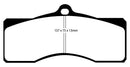 EBC 68-69 Chevrolet Camaro (1st Gen) 4.9 Yellowstuff Front Brake Pads-5