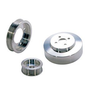 BBK 94-95 Mustang 5.0 Underdrive Pulley Kit - Lightweight CNC Billet Aluminum (3pc) - 0