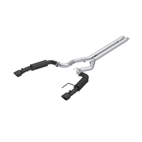 MBRP 2024Ford Mustang GT S650, 5.0 3in Cat-Back Dual Split Black-Coated Aluminized Steel - 0