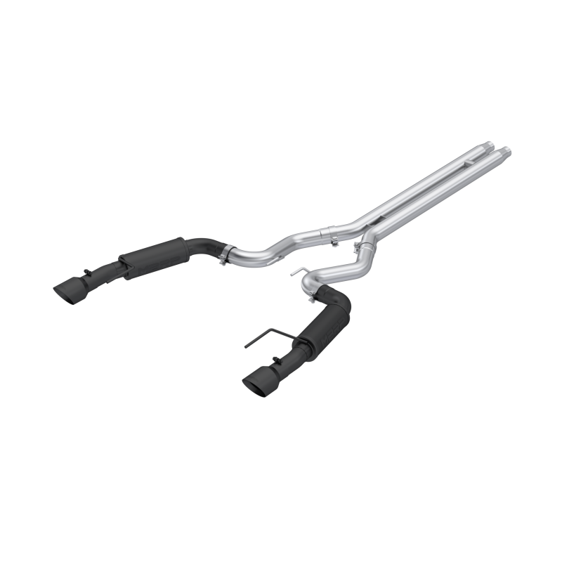 MBRP 2024Ford Mustang GT S650, 5.0 3in Cat-Back Dual Split Black-Coated Aluminized Steel - 0
