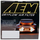 AEM DryFlow Air Filter - Round 2.75in ID x 6.25in OD x 8.25in H fits 2007-2014 Ford/Volvo-10