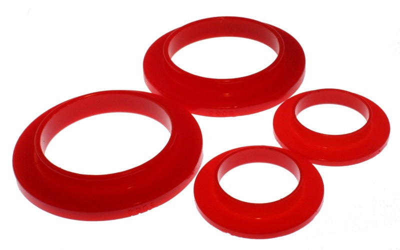 Energy Suspension 79-04 Ford Mustang SVO Red Rear Spring Upper & Lower Isolator Set - 0