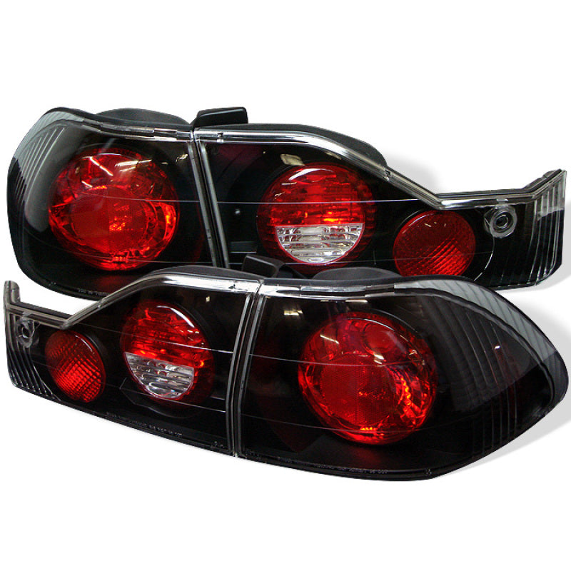 Spyder Honda Accord 98-00 4Dr Euro Style Tail Lights Black ALT-YD-HA98-BK - 0