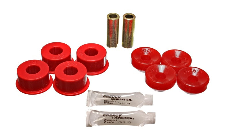 Energy Suspension 90-97 Honda Accord/Odyssey / 92-01 Prelude Red Front Shock Upper and Lower Bushing - 0