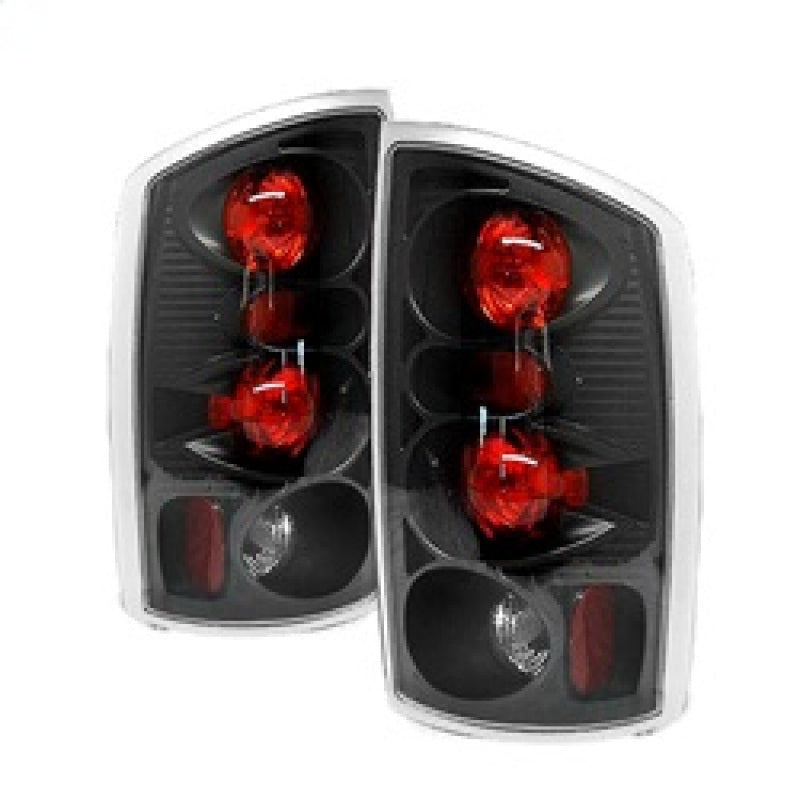 Spyder Dodge Ram 02-06 1500/Ram 2500/3500 03-06 Euro Style Tail Lights Black ALT-YD-DRAM02-BK - 0