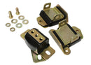 Energy Suspension 67-72 Camaro/64-72 Chevelle/63-82 Corvette Black Zinc 2 Engine & 1 Trans Mount Set-2