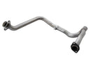 aFe Power Twisted Steel Y-Pipe Stainless Steel 2.5in 12-14 Jeep Wrangler V6 3.6L-8