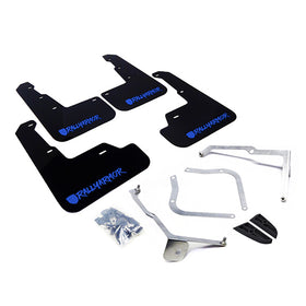 Rally Armor 15-21 Subaru WRX/STI Black Mud Flap Blue Altered Font Logo - 0
