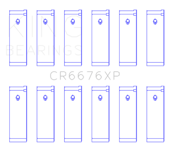 King Engine Bearings Nissan VG30DE/VG30DETT/VG30E/VG30T Performance Rod Bearing Set - Size STD