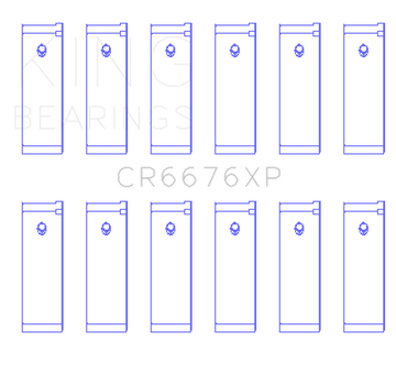 King Engine Bearings Nissan VG30DE/VG30DETT/VG30E/VG30T Performance Rod Bearing Set - Size STDX - 0