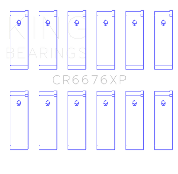 King Engine Bearings Nissan VG30DE/VG30DETT/VG30E/VG30T Performance Rod Bearing Set - Size STDX