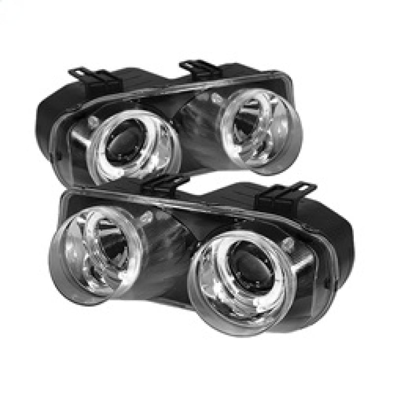 Spyder Acura Integra 94-97 Projector Headlights LED Halo -Chrome High H1 Low 9006 PRO-YD-AI94-HL-C - 0