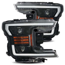 AlphaRex 18-19 Ford F-150 PRO-Series Proj Headlights Plank Style Gloss Blk w/Activ Light/Seq Signal-4