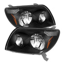 xTune Toyota 4Runner 03-05 Crystal Headlights Black HD-JH-T4R03-AM-BK-2
