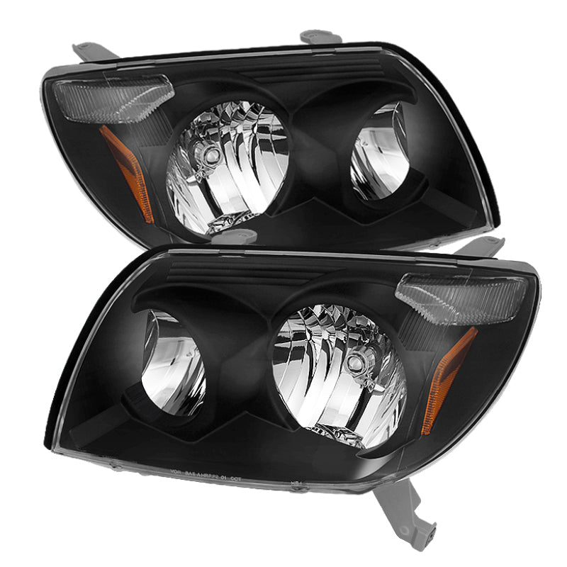 Xtune Toyota 4Runner 03-05 Crystal Headlights Black HD-JH-T4R03-AM-BK - 0