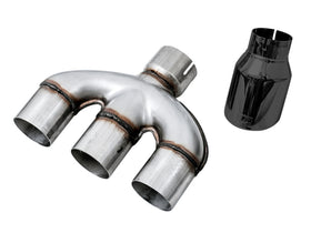 AWE Tuning 2016+ Honda Civic Si Track Edition Exhaust w/Front Pipe & Triple Diamond Black Tips - 0