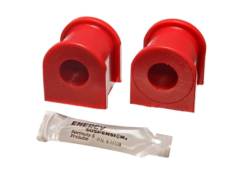 Energy Suspension 05-07 Scion tC Red 21mm Front Sway Bar Bushing Set - 0