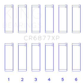 King Engine Bearings BMW S54B32 3.2L Performance Rod Bearing Set - Size STD - 0