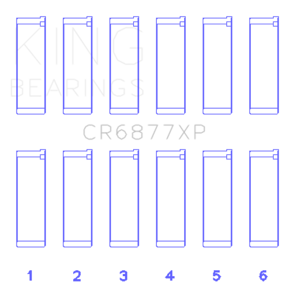 King Engine Bearings BMW S54B32 3.2L Performance Rod Bearing Set - Size STD