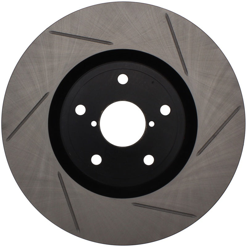 StopTech Power Slot 05-08 STi Front Right Slotted Rotor - 0