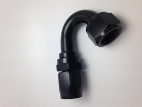 Fragola -8AN x 150 Degree Pro-Flow Hose End - Black - 0