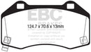 EBC 2016+ Mazda Miata MX-5 / 17-20 Fiat 124 Spider Abarth Yellowstuff Front Brake Pads-4