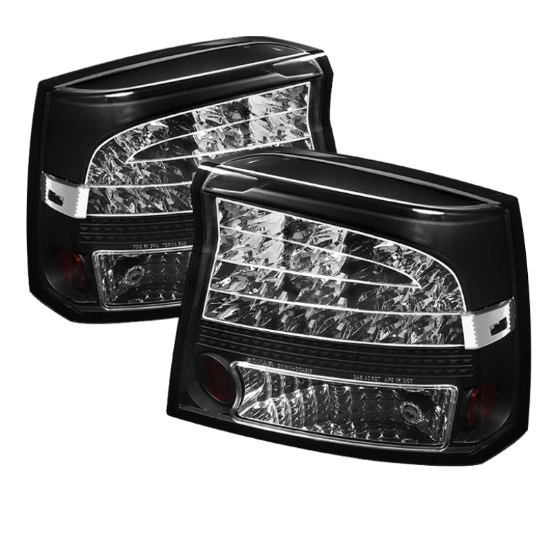 Spyder Dodge Charger 09-10 LED Tail Lights Black ALT-YD-DCH09-LED-BK - 0