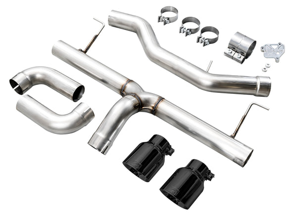 AWE Tuning 19-23 BMW 330i / 21-23 BMW 430i Base G2X Track Edition Axle-Back Exhaust - Diamond Black