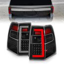 ANZO 07-17 Ford Expedition LED Taillights w/ Light Bar Black Housing Clear Lens-2