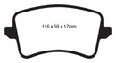 EBC 09-11 Audi A4 2.0 Turbo Ultimax2 Rear Brake Pads-4