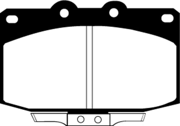 EBC 86-89 Mazda RX7 2.4 (1.3 Rotary)(Vented Rear Rotors) Yellowstuff Front Brake Pads