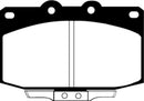 EBC 86-89 Mazda RX7 2.4 (1.3 Rotary)(Vented Rear Rotors) Redstuff Front Brake Pads-5
