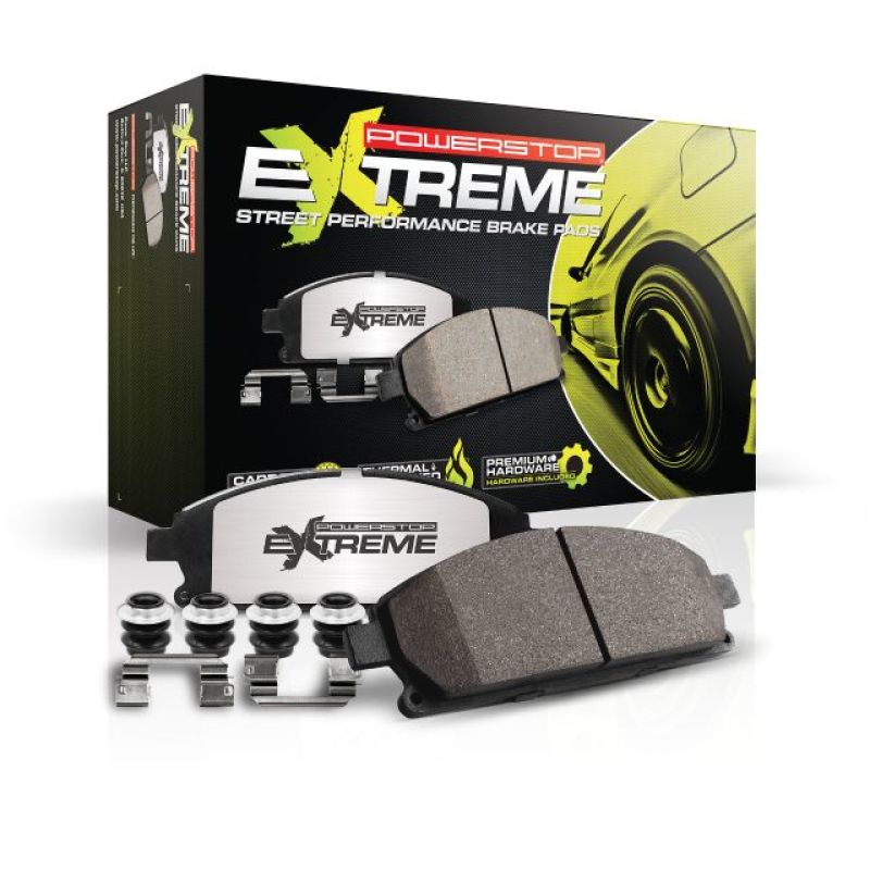 Power Stop 12-23 Dodge Charger Rear Z26 Extreme Street Brake Pads w/Hardware - 0