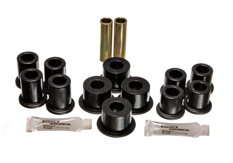 Energy Suspension 89-94 Toyota Pick Up 2WD (Exc T-100/Tundra) Black Rear Leaf Spring Bushing Set - 0