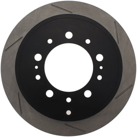 StopTech Power Slot 08-09 Lexus LX450/470/570 / 07-09 Toyota Tundra Slotted Left Rear Rotor - 0
